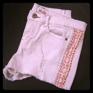 Mudd  junior shorts distressed tan size 9J
